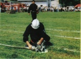 Żurowa 2001 r. - zawody sportowo-pożarnicze w Ołpinach